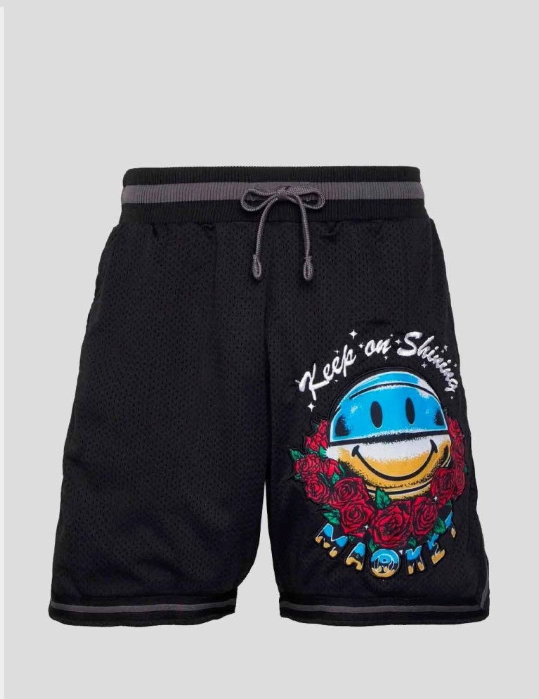 Shorts MARKET x smiley keep on shining mesh shorts black